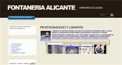 Desktop Screenshot of fontaneriaalicante.es