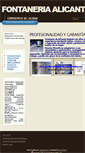 Mobile Screenshot of fontaneriaalicante.es